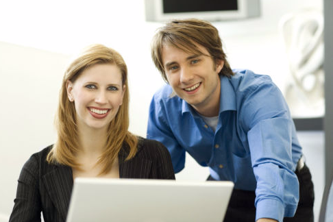 Couple on Laptop